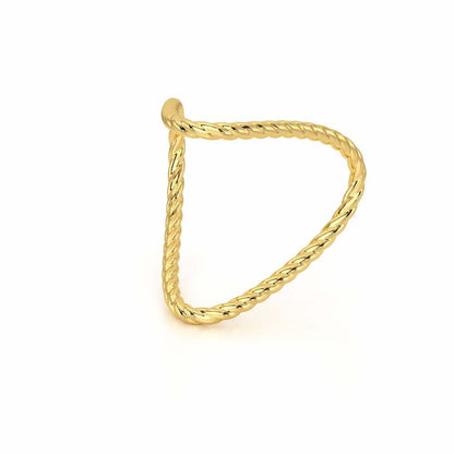 Esme Armlet Silver Ring - Yellow Gold - Image 3