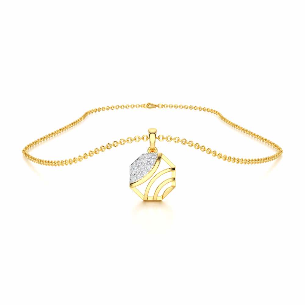 Eternal Glow Silver Pendant - Yellow Gold - Image 3