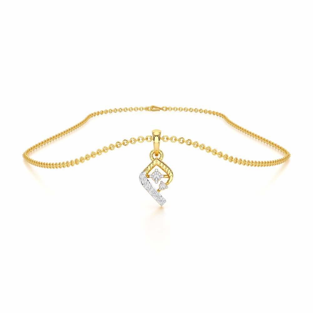 Celestial Glow Silver Pendant - Yellow Gold - Image 3