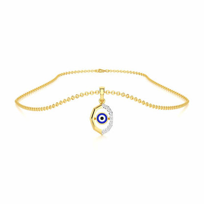 Mystic Guardian Silver Pendant - Yellow Gold - Image 3