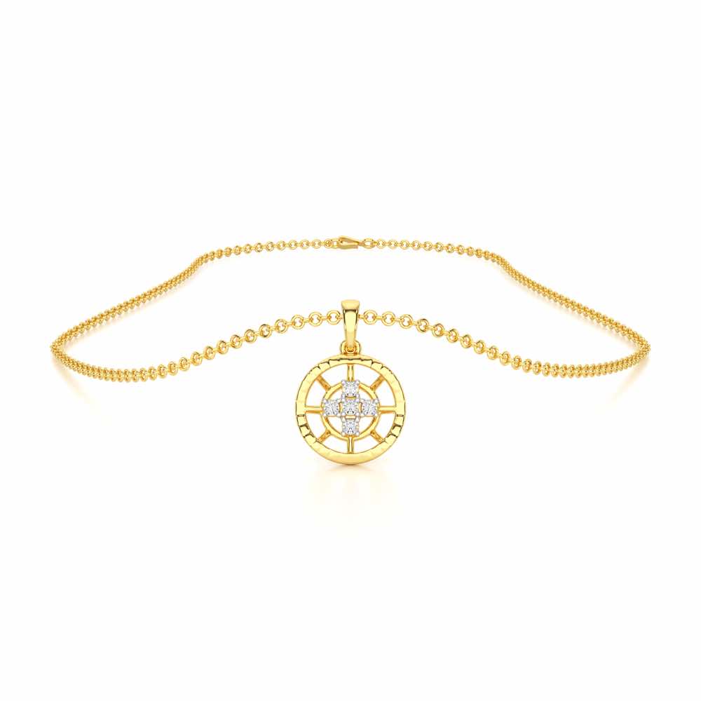 Dawn Light Silver Pendant - Yellow Gold - Image 3