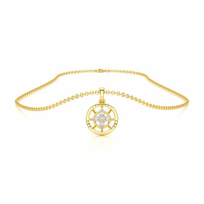 Dawn Light Silver Pendant - Yellow Gold - Image 3