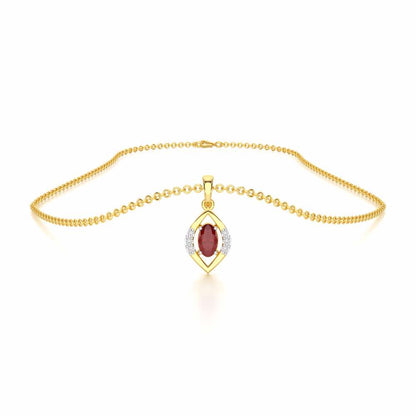 Gleam of Serenity Silver Pendant - Yellow Gold - Image 3