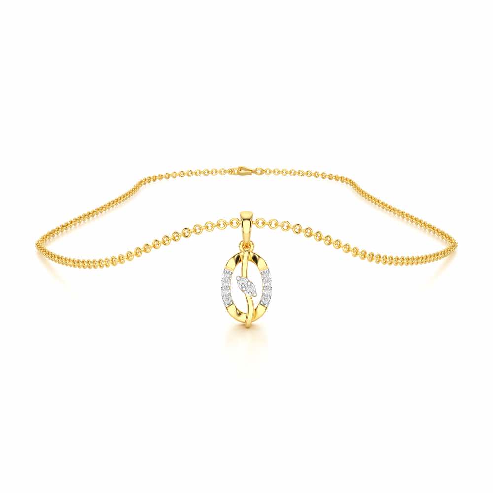 Twinkling Essence Silver Pendant - Yellow Gold - Image 3