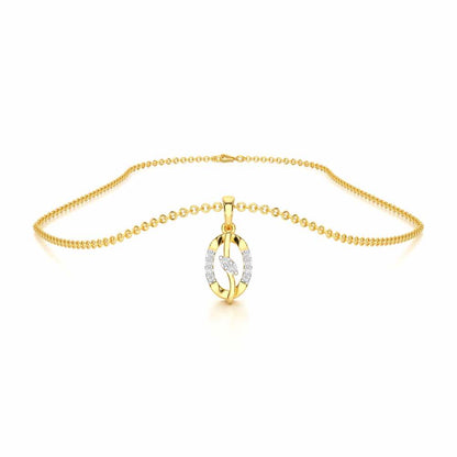 Twinkling Essence Silver Pendant - Yellow Gold - Image 3