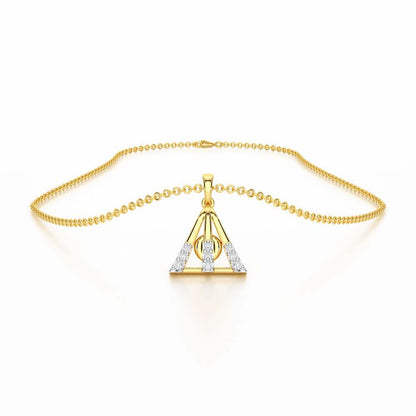 Pure Shine Silver Pendant - Yellow Gold - Image 3