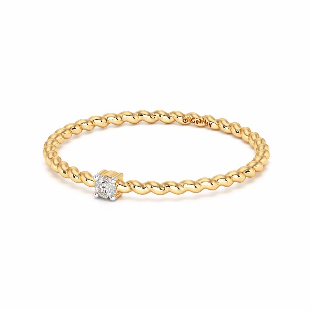 Glow Muse Women Silver Ring - Yellow Gold - Image 3