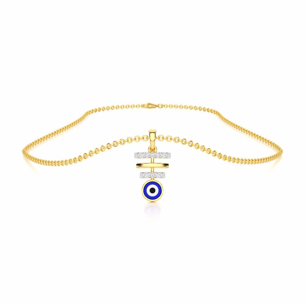 Guardian Watch Silver Pendant - Yellow Gold - Image 3