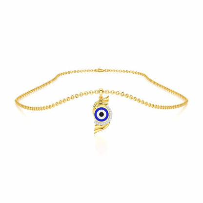 Mystic Protector Silver Pendant - Yellow Gold - Image 3