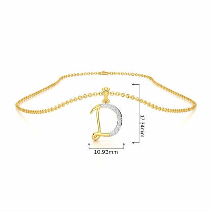 D-Luke Silver Pendant - Yellow Gold - Image 4