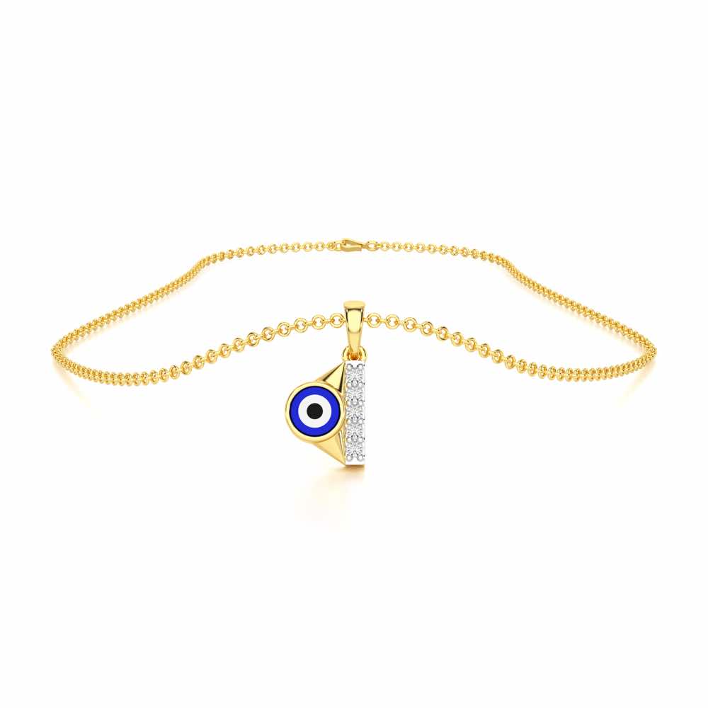 Aura of Protection Silver Pendant - Yellow Gold - Image 3