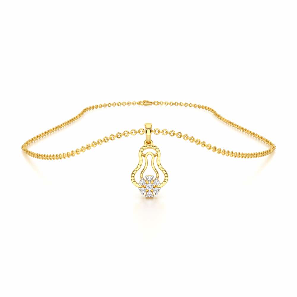 Pure Radiance Silver Pendant - Yellow Gold - Image 3