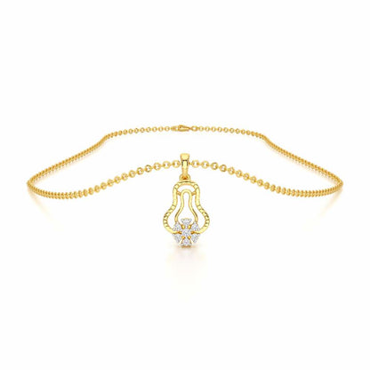 Pure Radiance Silver Pendant - Yellow Gold - Image 3