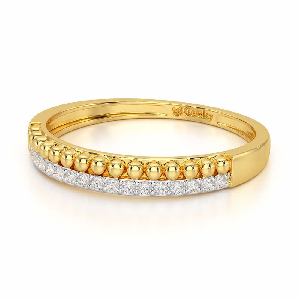 Perfect Bliss Silver Ring - Yellow Gold - Image 3