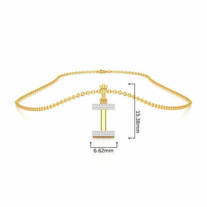 I-Luke Silver Pendant - Yellow Gold - Image 4