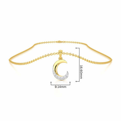 C-Luke Silver Pendant - Yellow Gold - Image 4