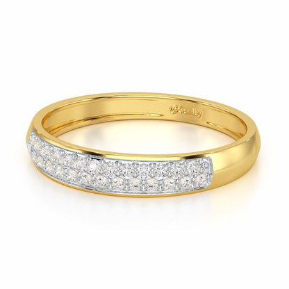 Genesis Elegance Silver Ring - Yellow Gold - Image 3