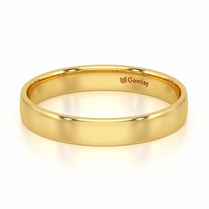 Bliss Aura Women Silver Ring Band - Yellow Gold - Image 3