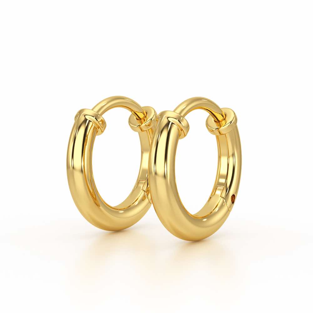 Tiny Glints Bali Earrings - Yellow Gold - Image 3
