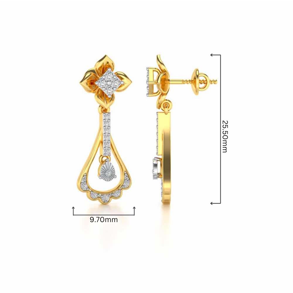 Visionary Drops Earrings - Yellow Gold - Image 4