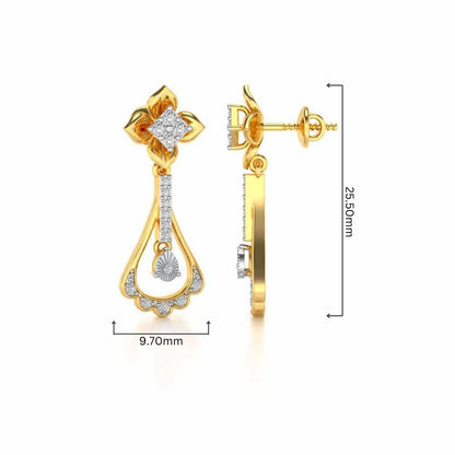 Visionary Drops Earrings - Yellow Gold - Image 4