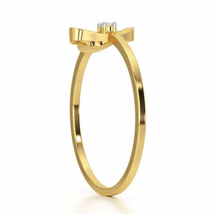 Clouding Silver Ring - Yellow Gold - Image 4