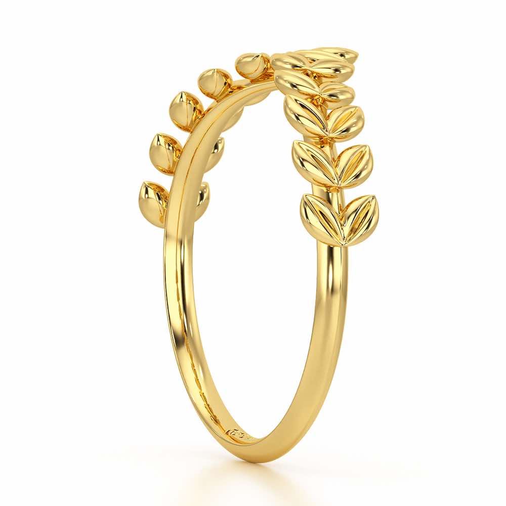 Fenny Frill Apex Silver Ring - Yellow Gold - Image 4