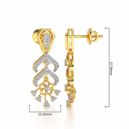 Meet Me Drops Earrings - Yellow Gold - Image 4