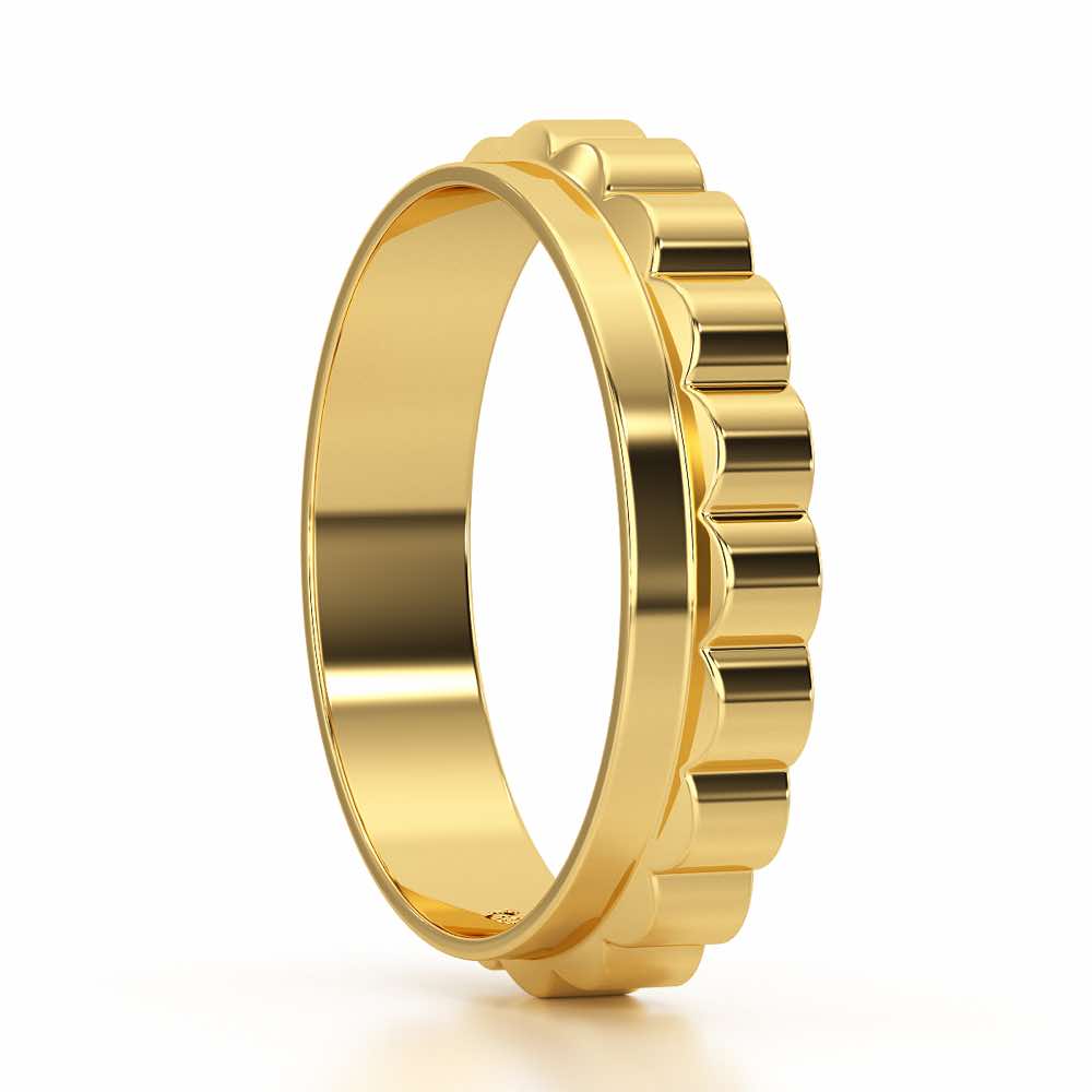 Delphine Silver Ring - Yellow Gold - Image 4