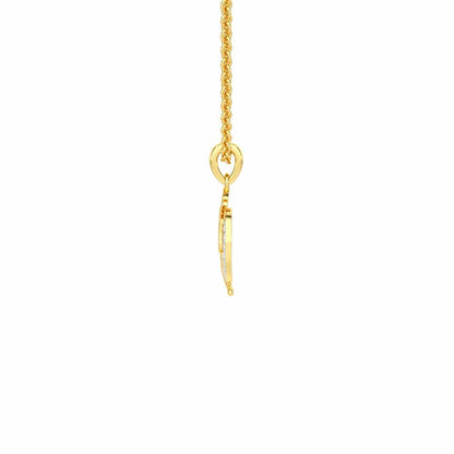 Onkar Supreme Silver Pendant - Yellow Gold - Image 4
