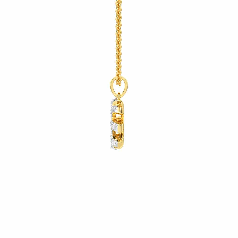 Enchanted Eye Silver Pendant - Yellow Gold - Image 4