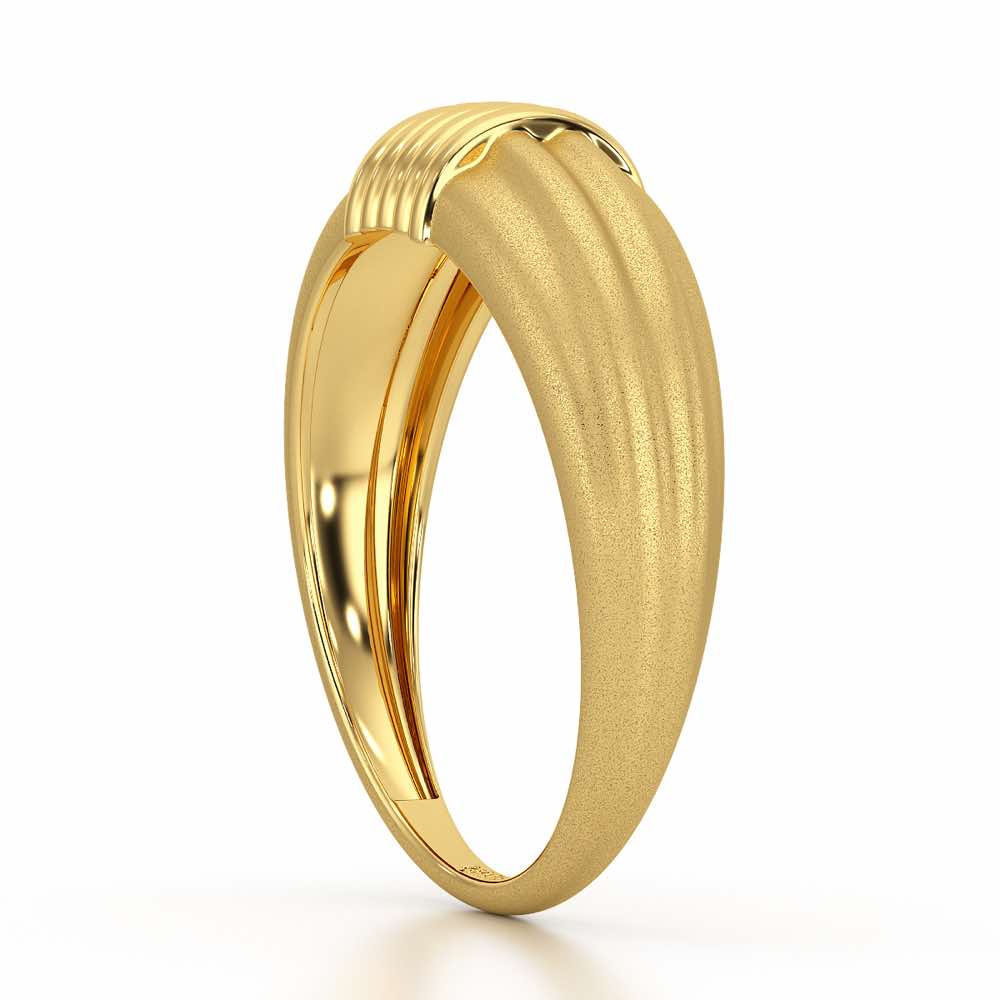 Jasmine Silver Ring - Yellow Gold - Image 4