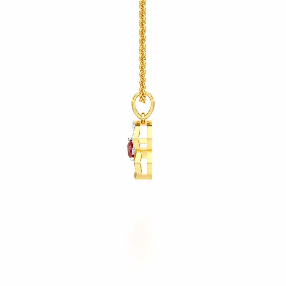 Golden Glimmer Silver Pendant - Yellow Gold - Image 4