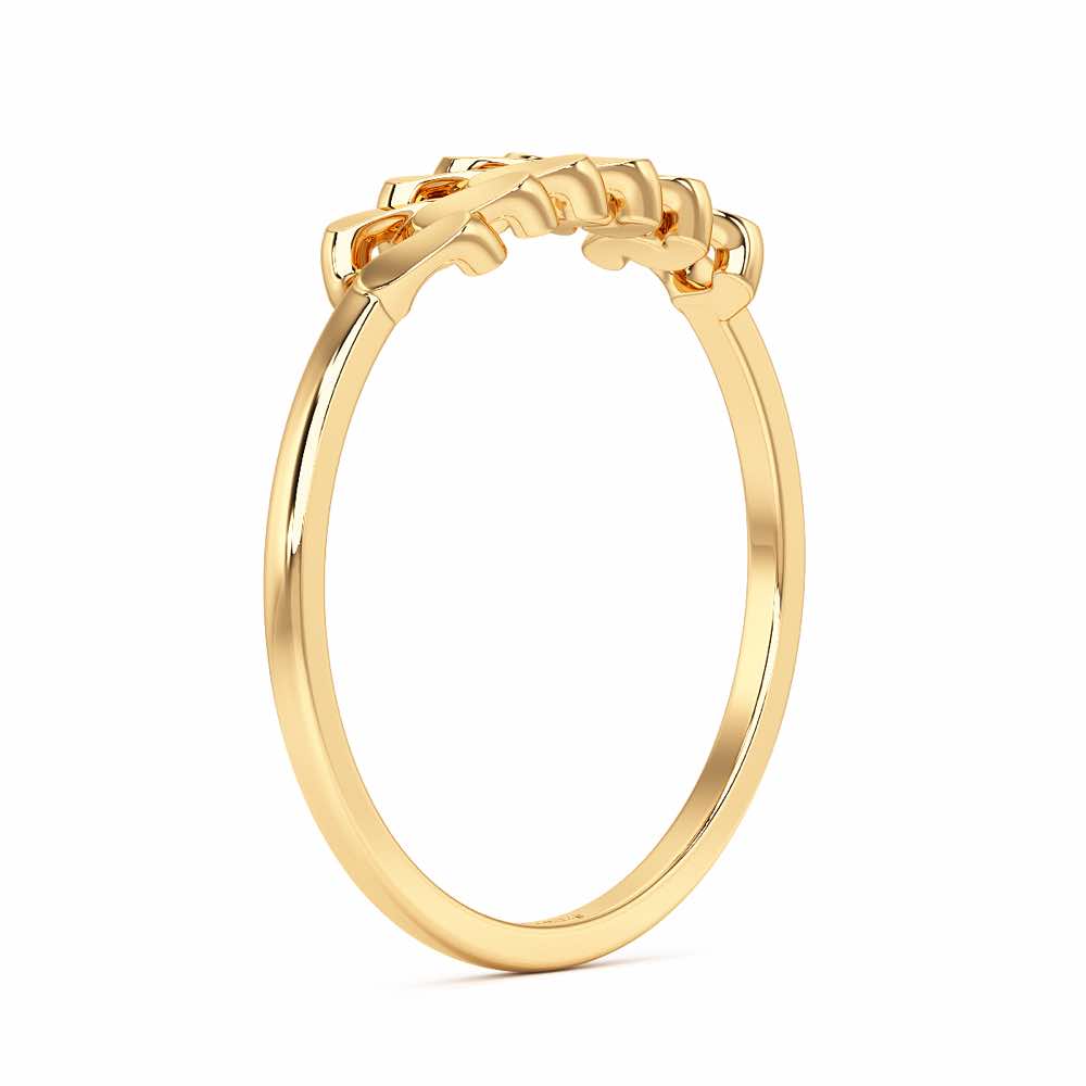 Moonlit Chain Women Ring - Yellow Gold - Image 4