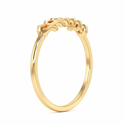 Moonlit Chain Women Ring - Yellow Gold - Image 4