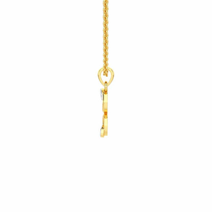 Gleam Couple Silver Pendant - Yellow Gold - Image 4