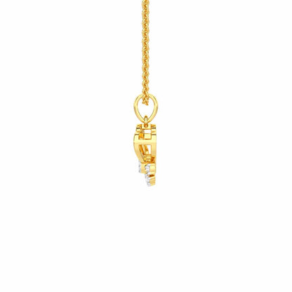 Graceful Glow Silver Pendant - Yellow Gold - Image 4