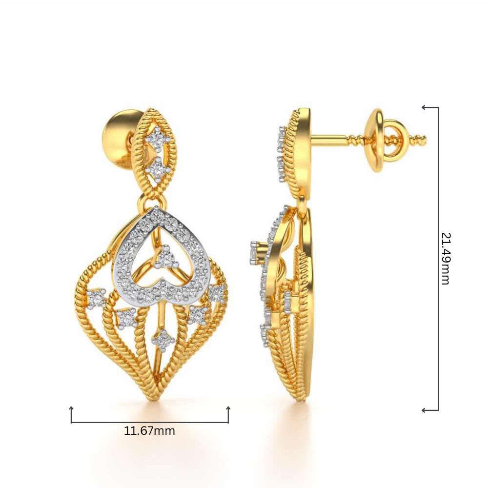 Wow-Factor Drops Earrings - Yellow Gold - Image 4