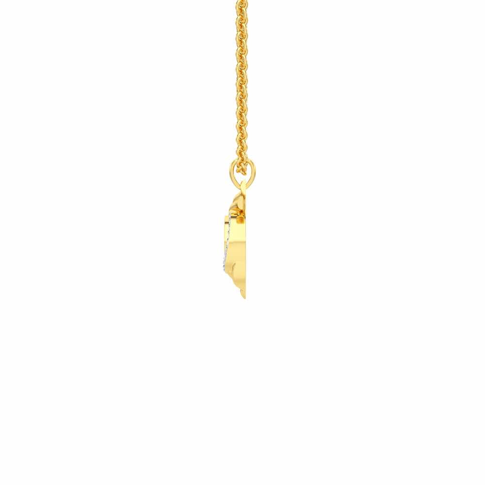 Mystic Protector Silver Pendant - Yellow Gold - Image 4