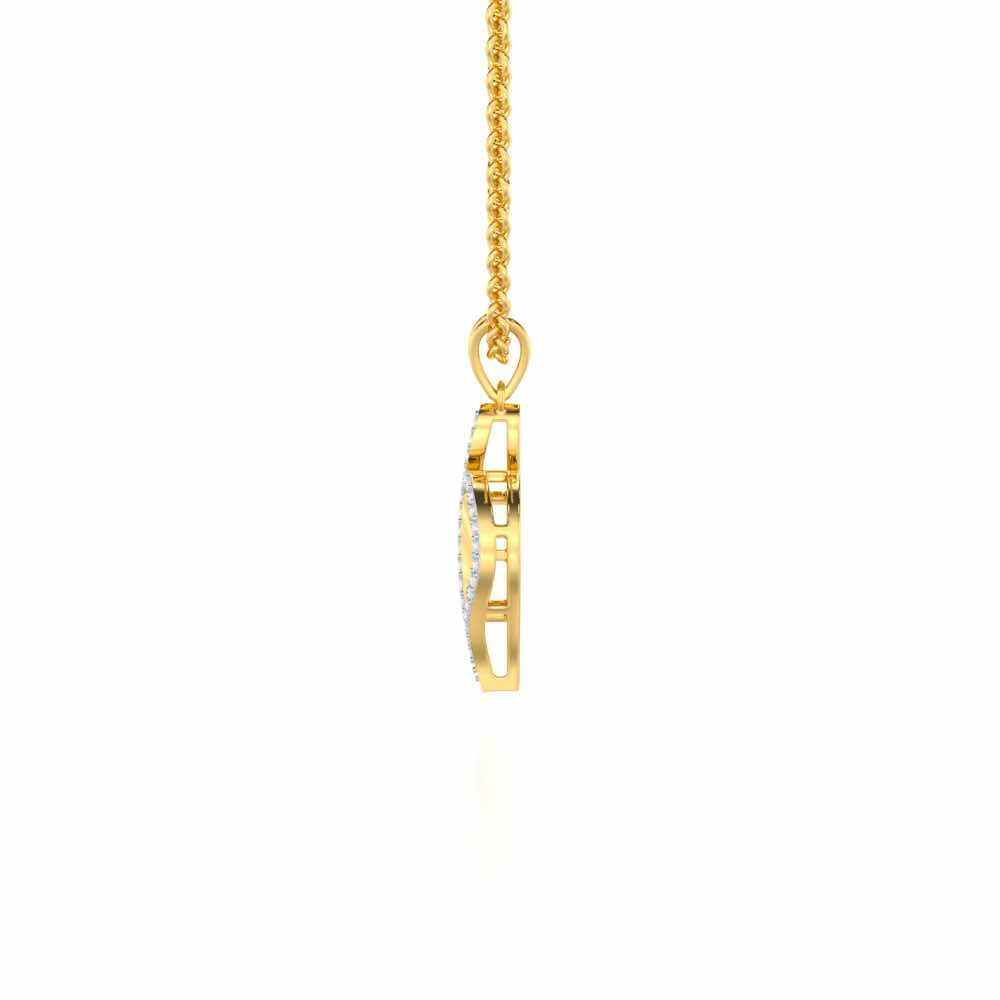 Soulful Rhythms Silver Pendant - Yellow Gold - Image 4