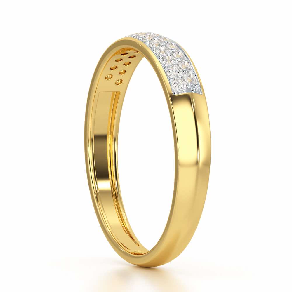 Genesis Elegance Silver Ring - Yellow Gold - Image 4