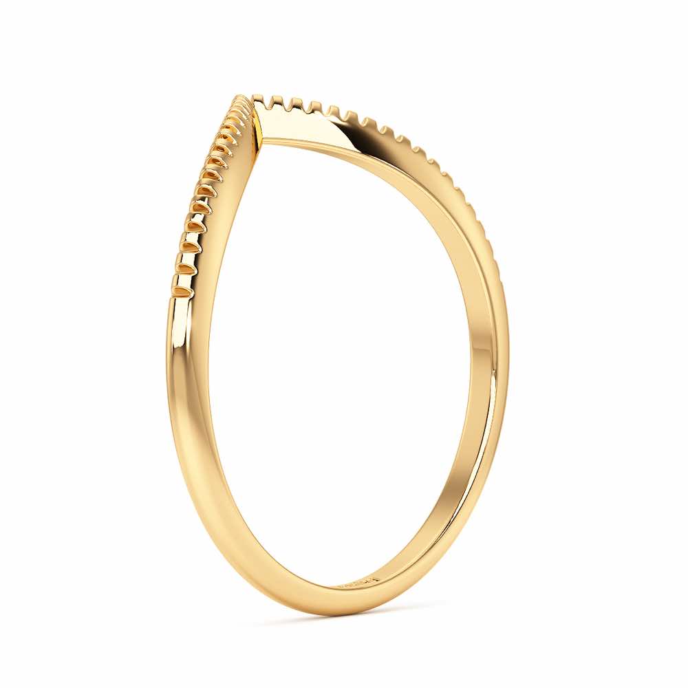Glena Apex Silver Ring - Yellow Gold - Image 4