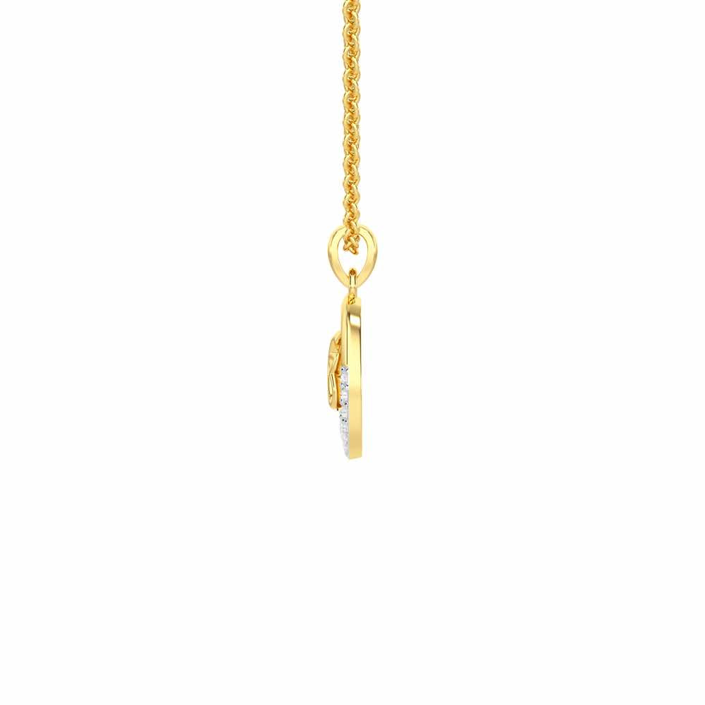 Onkar Shakti Silver Pendant - Yellow Gold - Image 4