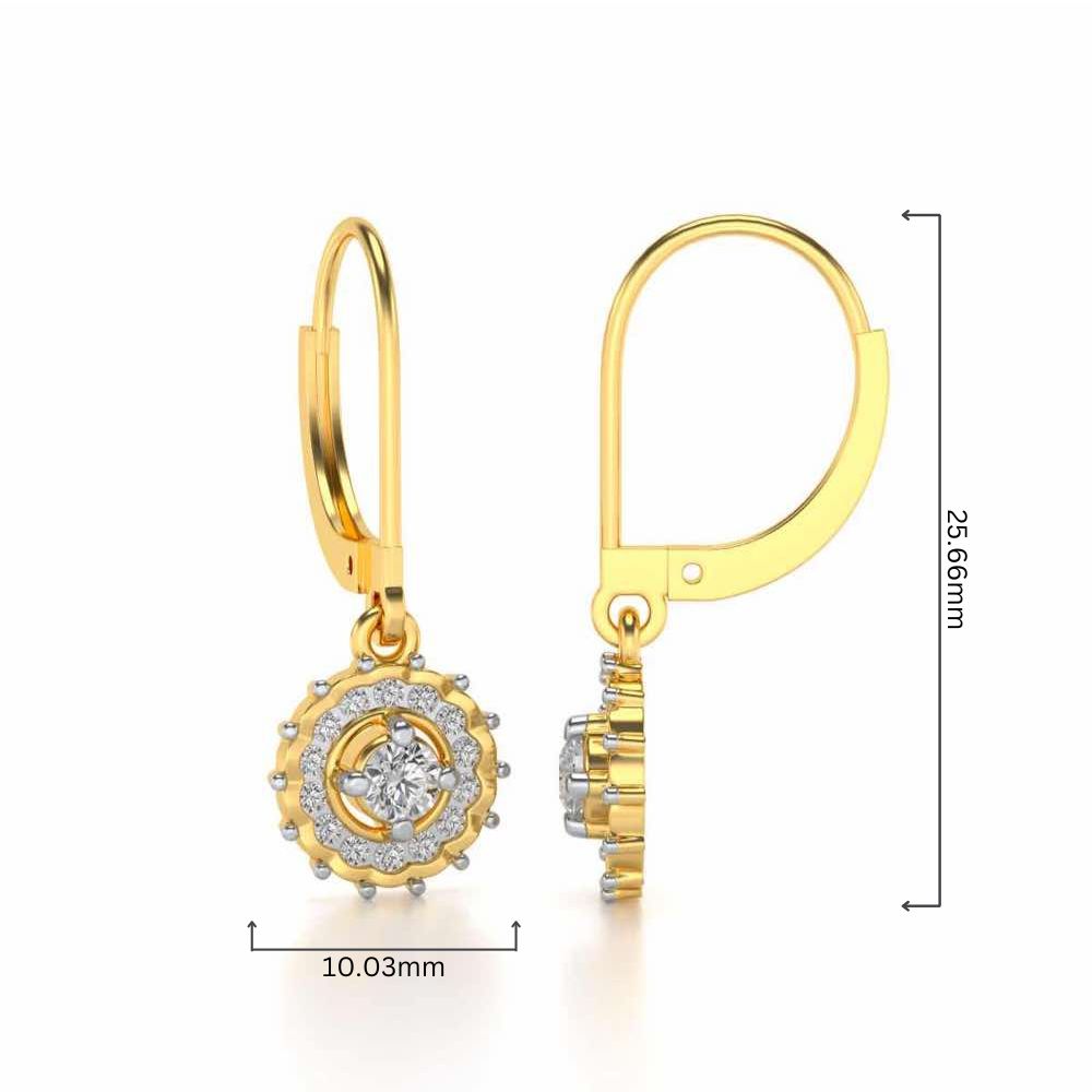 Embellished Silver Drops - Yellow Gold - Image 4