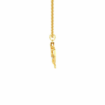 Onkar Light Silver Pendant - Yellow Gold - Image 4
