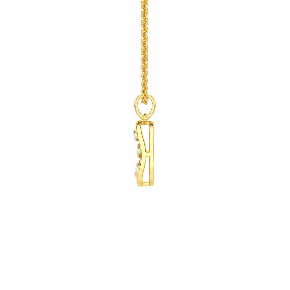 Twilight Spark Silver Pendant - Yellow Gold - Image 4