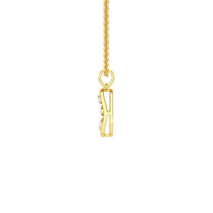 Twilight Spark Silver Pendant - Yellow Gold - Image 4