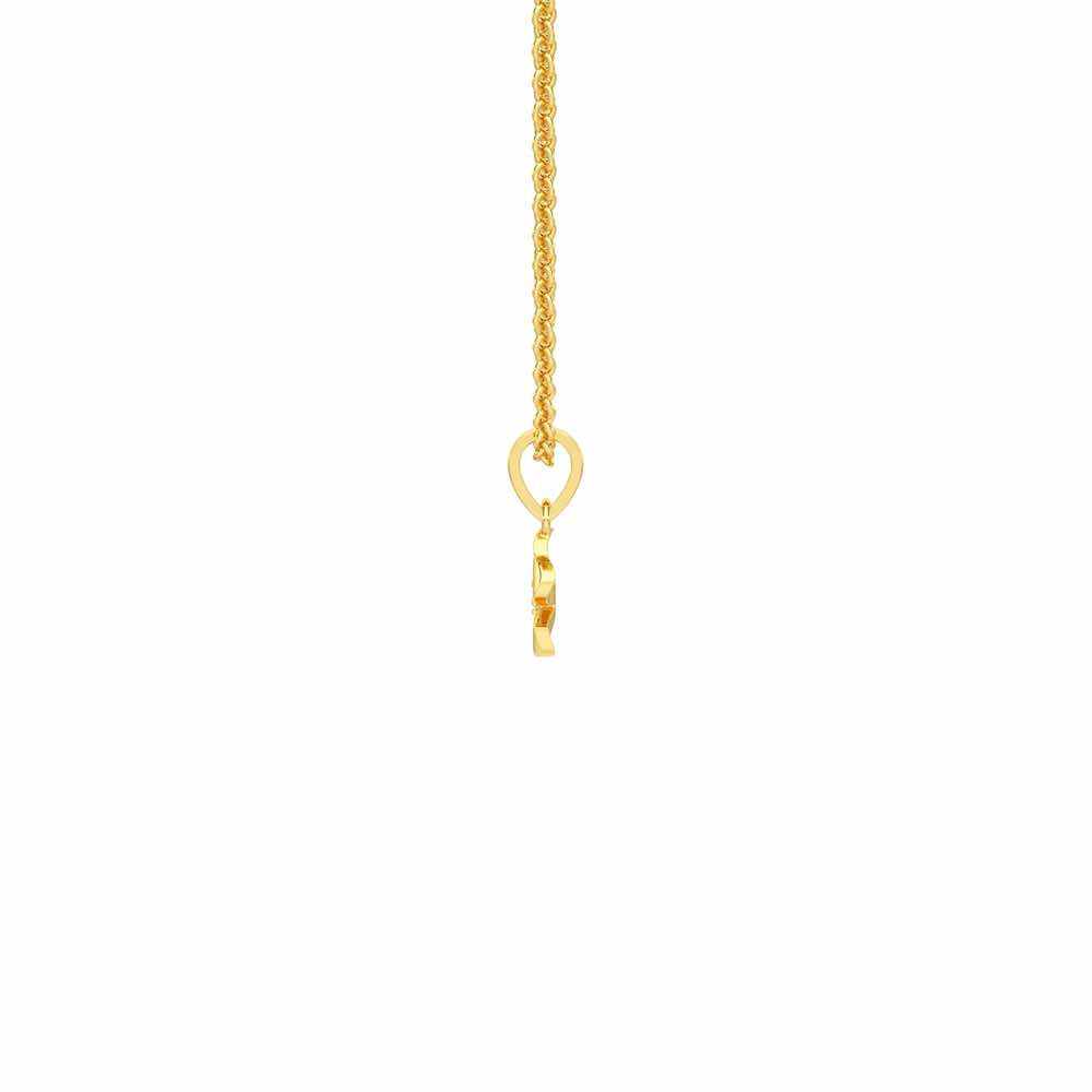 Blossom Bliss Silver Pendant - Yellow Gold - Image 4