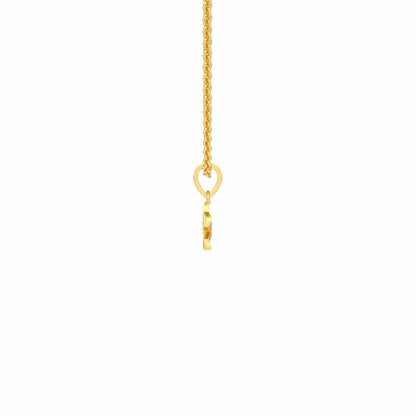 Blossom Bliss Silver Pendant - Yellow Gold - Image 4