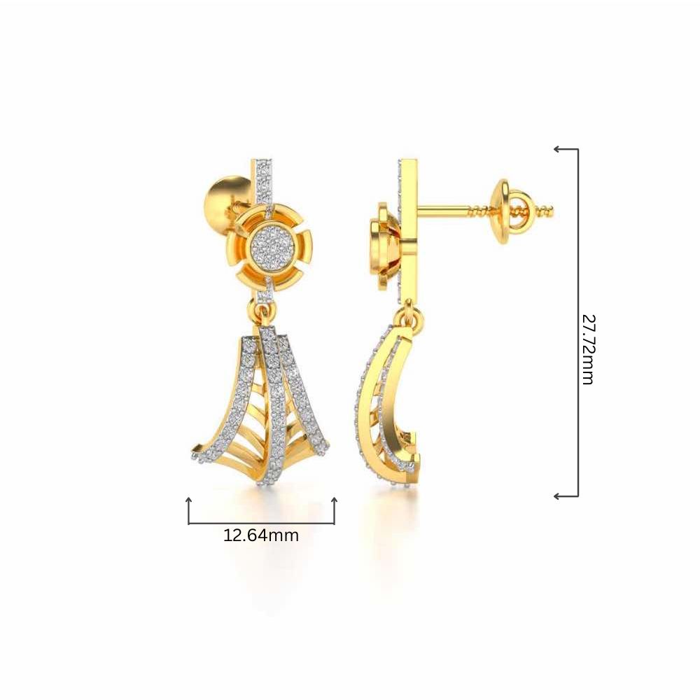 Luck Drops Earrings - Yellow Gold - Image 4
